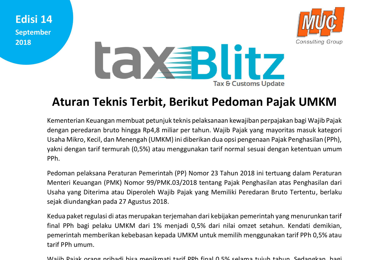 Aturan Teknis Terbit, Berikut Pedoman Pajak UMKM